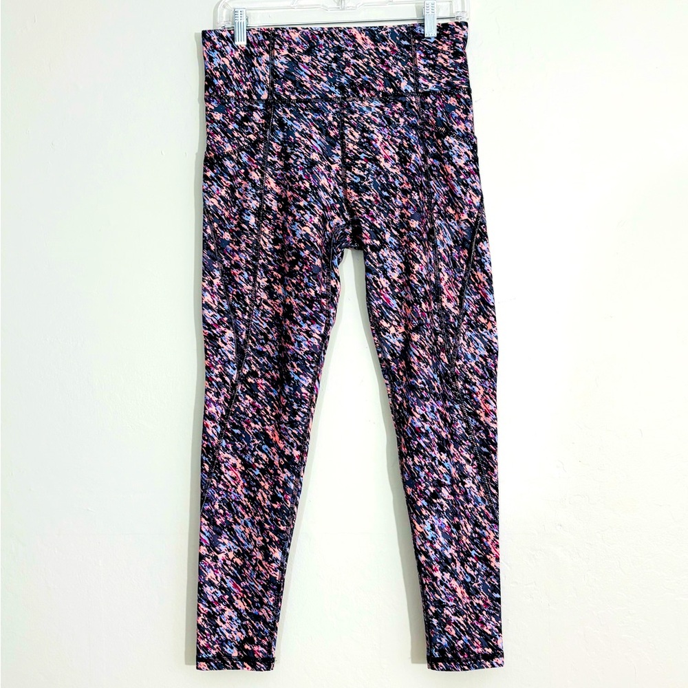 Freely abstract multicolor yoga pants L